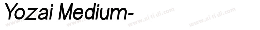 Yozai Medium字体转换